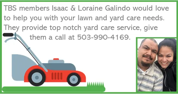 Isaac and Loraine Galindo yard and lawn care