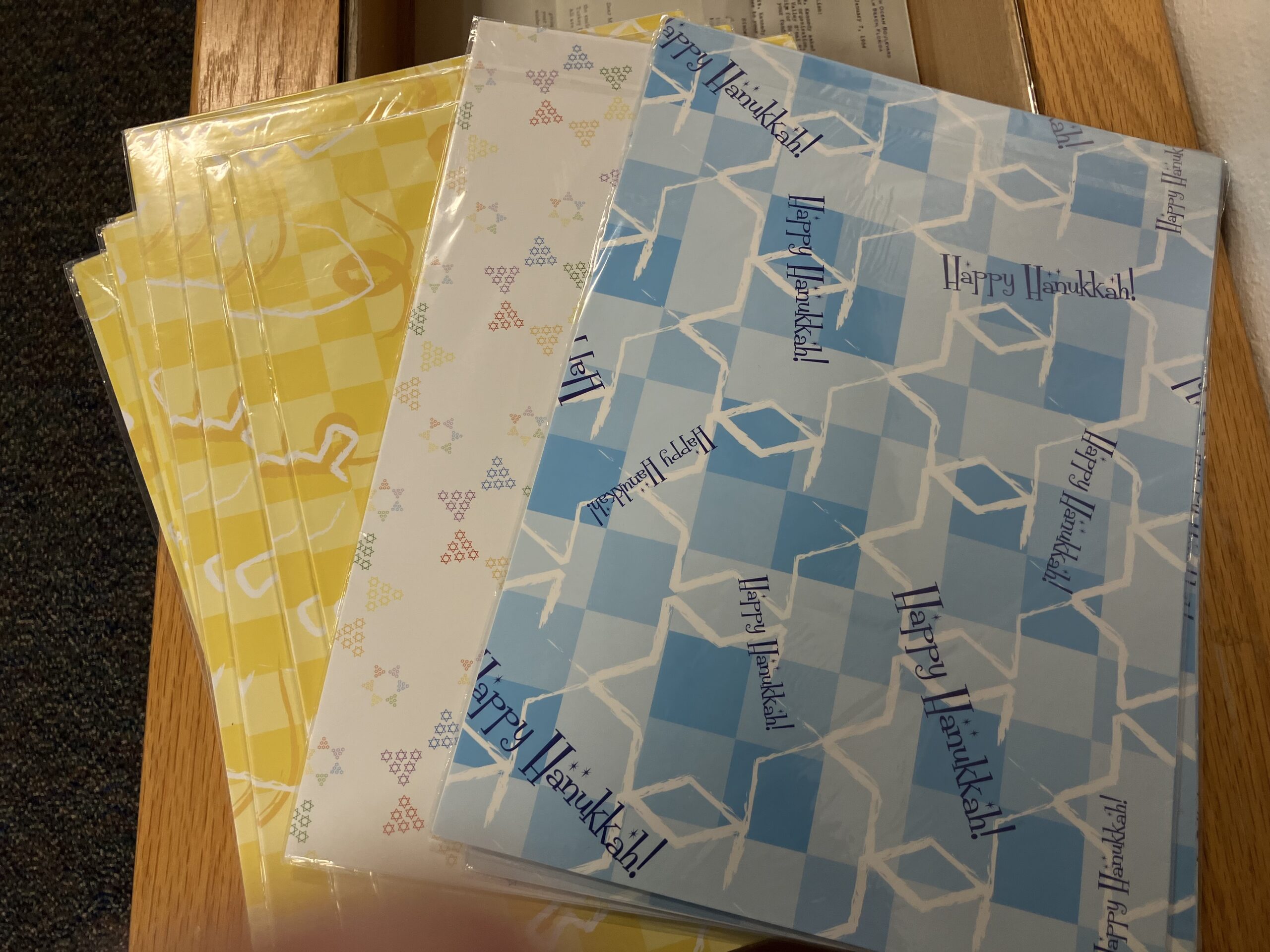 Chanukah wrapping paper