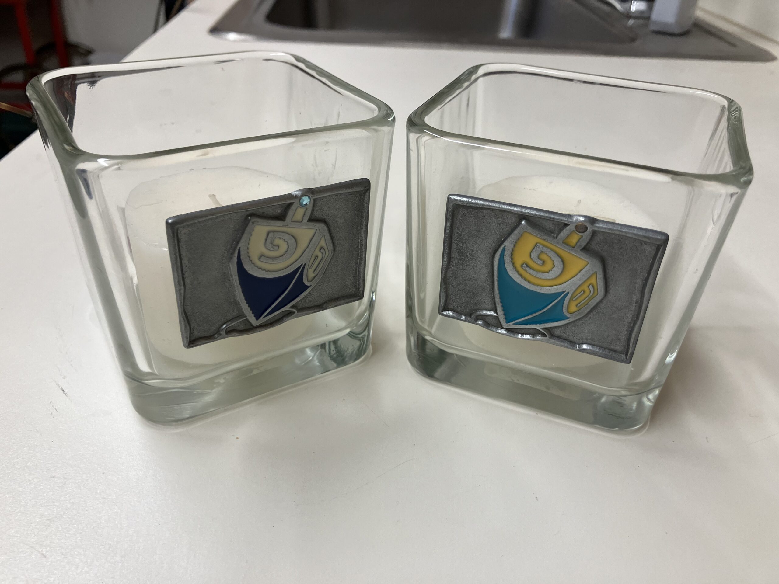 Chanukah decorative candles