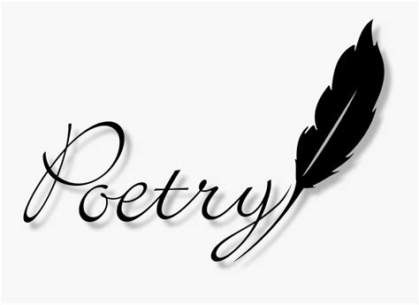 Poetry in script with quill